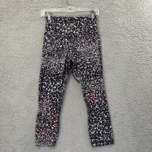 Lululemon Align Crop Leggings 21" Water Blossom Multi Athletic Athleisure W 6‎